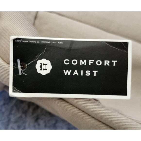 NEW Haggar Work To Weekend Classic Fit No Iron Khaki Dress Pants Size 40 x 34 - Picture 14 of 16